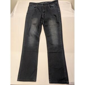 Bonobo Jeans Mens 34/34 Denim Core Collection Dark Wash Straight Leg Jeans Blue